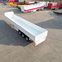 Semi-remorque à paroi latérale polyvalente LUYI pour conteneurs de 20 pieds, 30 pieds, 40 pieds et transport de marchandises générales, remorque de camion