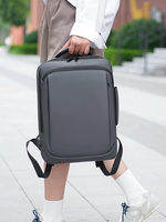 Sac à dos pour ordinateur portable, fin, professionnel, en tissu hydrofuge, avec port USB externe, pour le bureau, les trajets quotidiens et les courts séjours