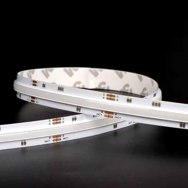 18W DC24V SPI Smart Led Flexible COB RGB LED Strip IP20 12mm PCB Pixel Cob Led Strip for Decoration Lighting