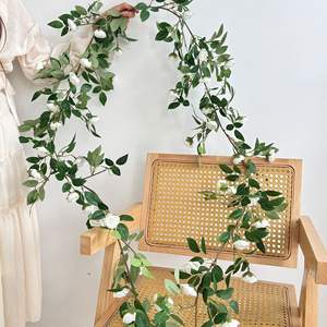 Guirlandes de roses artificielles 180 cm en soie, haute simulation, pour décorations de mariage et de maison - Product Image 3