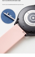 20mm 22mm Kompatibel untuk Jam Tangan Garmin Honor Gesper Lipat Magnetik Silikon Jam Tangan Pintar