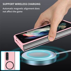 เคสโทรศัพท์มือถือพับได้มีห่วงชาร์จแม่เหล็กไร้สายสุดหรูสำหรับ Samsung Galaxy Z Fold 4 3 - Product Image 4