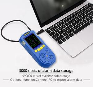 Detektor Gas Multi <span class=keywords><strong>CO2</strong></span> H2S CH4 dengan Pencatatan Data <span class=keywords><strong>4</strong></span> <span class=keywords><strong>Monitor</strong></span> Gas dengan Pompa Pengambilan Sampel Gas - Product Image 3