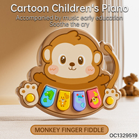 Oem Odm Service Cute Cartoon Animal Monkey Baby Soothing Toys Set Electric Educational Animal Piano Keyboard for Wholesale