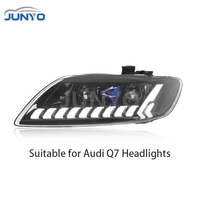 Mise à niveau des phares à LED dynamiques Junyo pour Audi Q7 2006-2015, passage aux nouveaux feux de jour à LED de style projecteur