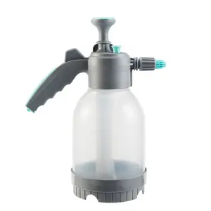 Pulverizador de água portátil de alta pressão 2L com bomba de jardim de 0,5 galões, bico extra estendido para água, bico portátil visível