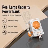 Nouvelle Batterie Externe Magnétique Sans Fil à Charge Rapide 2026 avec Rotation à 360° °   Support de téléphone portable rotatif en métal