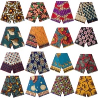 Cire de tissu africain Ankara en polyester imprimé doux de qualité supérieure pour le matériel de vêtements