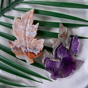 Hojas de Cristal Natural Talladas a Mano al por Mayor, Hojas Pulimentadas Talladas en Cristal, Artesanías de Cristal para Regalos - Product Image 6