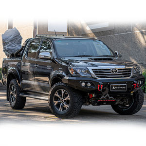 Parachoques Delantero y Trasero de Acero de Primera Calidad para Camioneta <span class=keywords><strong>4x4</strong></span> con <span class=keywords><strong>Cabrestante</strong></span>, Grillete, Luz <span class=keywords><strong>LED</strong></span> y Tumbaburros - Toyota Hilux Vigo N70 2012-2014 - Product Image 2