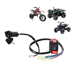Interrupteur d'allumage à clé et interrupteurs d'arrêt pour <span class=keywords><strong>50cc</strong></span> 70 90 110 125 ATV Scooter Quad moto système de carburant - Product Image 4