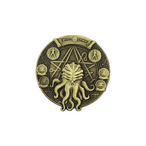 Wowei เหรียญวินเทจโลหะ cthulhu lovecraft. Mythos <span class=keywords><strong>necronomicon</strong></span> เหรียญโลหะปีศาจแนวย้อนยุค - Product Image 5