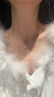 Collar con Colgante de Plata de Ley 925 con Moissanita y Circonita, Serie Premium de Moda, Accesorio para el Cuello, Venta al por Mayor Directa de Fábrica de Joyería