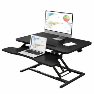 Modern Manual Height Adjustable Sit Stand Table elevating desk for Computer