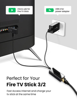 Adaptador de Tarjeta de Red USB Micro USB a RJ45 de 10/100 Mbps para Fire TV Stick