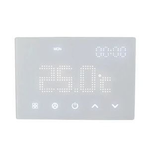 Termostato Programmabile Gloca da Incasso 230V con Display Touch Bianco per Sistema HVAC Domestico - Product Image 1