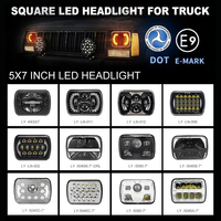 Faro LED de Alta Calidad de 7 Pulgadas y 105W para Camioneta, Faro Cuadrado Sellado LED de 7X6'' con DRL para Toyota Hilux Pickup