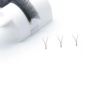 Fibra Pbt coreana, venta al por mayor, con forma de V, tipo Yy, productos de proveedor de extensiones de pestañas en forma de Yy