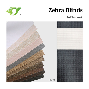 Traitements durables de fenêtre de polyester à haute densité de tissu aveugle de zèbre résistant de ride - Product Image 5