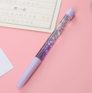 <b>Floating</b> Liquid Glitter Ballpoint <b>Pen</b> Purple Pink Blue Plastic Floater <b>Pen</b> Novelty School <b>Pen</b> - Product Image 2