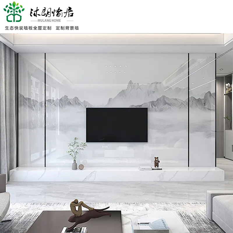 Trang trí tường Bảng điều khiển Tấm Đá Cẩm Thạch PVC tường Bảng điều khiển Hội Đồng Quản Trị cho nội thất và ngoại thất tường trang trí