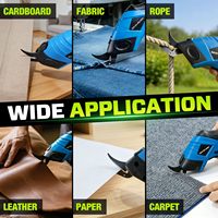 Ciseaux électriques sans fil, coupe-tissu, cuir, tapis, cisailles portables puissantes, outil de coupe pour l'artisanat, le bricolage et la maison