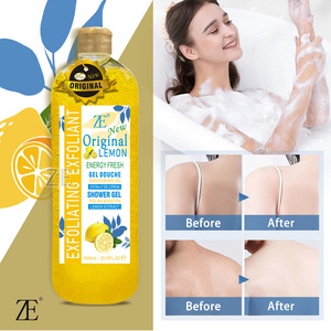 Produits de Soin DRMEINAIER, Gel Douche Éclaircissant Bio Extra 1000ml, Hydratant et Blanchissant, Crème de Douche Corps Citron Doré - Product Image 5