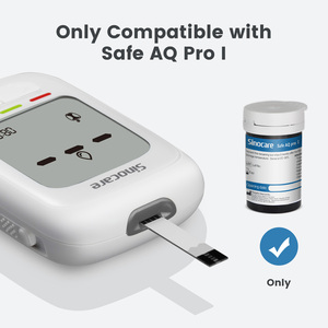 <span class=keywords><strong>Glucomètre</strong></span> Sinocare Safe AQ Pro I haute précision <span class=keywords><strong>avec</strong></span> bandelettes de test pour le diabète - Product Image 1