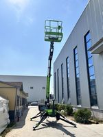Nacelle articulée remorquable 10m 16m pour la rénovation extérieure des villas - Plateforme de travail en hauteur