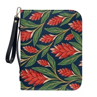 Housse de protection pour Bible, motif floral tropical avec feuilles de Teuila, fermeture éclair, idéale pour les voyages quotidiens, l'église, le shopping et comme cadeau – Vente directe usine