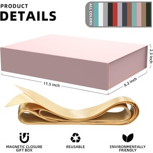 <b>Gift</b> <b>box</b> with <b>magnetic</b> closure, covered <b>gift</b> <b>box</b>, customizable according to needs - Product Image 2
