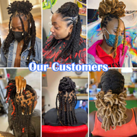 Extensiones de Cabello Humano Rasta Natural Locks, Hechas a Mano, Crochet, Cutícula Alineada