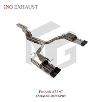 Système d'échappement à soupapes ING pour Audi A7 3.0T V6 2010-2025 |   Système d'échappement SUS304 avec télécommande pour C7/C8, système d'échappement très bien noté