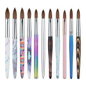 <span class=keywords><strong>Brosse</strong></span> <span class=keywords><strong>à</strong></span> ongles noire acrylique marbrée Kolinsky <span class=keywords><strong>cheveux</strong></span> ovales pincés différentes tailles <span class=keywords><strong>brosse</strong></span> <span class=keywords><strong>à</strong></span> ongles personnalisée pour poudre acrylique - Product Image 2