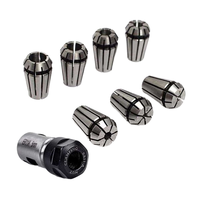 Porte-pinces manuel en acier de haute précision avec jeu de pinces à ressort et serrage sans clé pour machine de gravure CNC, fraiseuse, tour