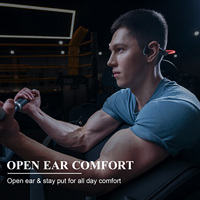 Écouteurs Sportifs Sans Fil à Conduction Osseuse OEM Personnalisés, Oreillettes Ouvertes TWS LED JL pour Bluetooth 5.3, Étanche IPX7, Légers et Tactiles