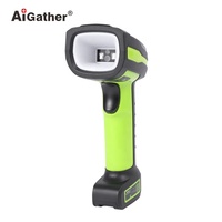 Escáner de Código de Barras Industrial Resistente, Inalámbrico, con Cable, para Códigos QR, EAN13, PDF417, DataMatrix, DPM, con Cable Opcional USB/COM/RS232/Serial