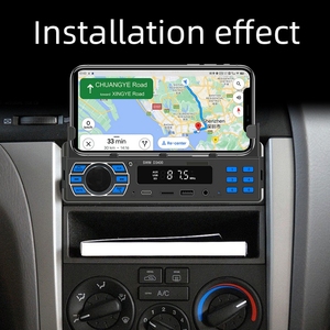 Lecteur MP3 universel pour <span class=keywords><strong>voiture</strong></span> Radio audio stéréo avec support pour téléphone portable BT/SD/USB/AUX-IN/FM - Product Image 6