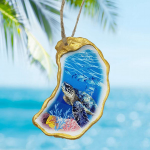 Custom Resin 3d Printing Souvenir Beach Ocean Marine Maritime Sea <strong>Shell</strong> oyster Christmas <strong>Ornament</strong> - Product Image 6