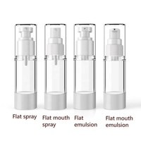 Flacon pompe sans air en plastique ABS blanc transparent de 30 ml