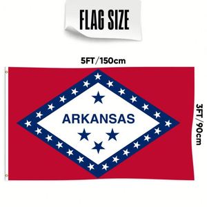 Banderas de Arkansas de 3x5 pies al por Mayor, Poliéster 68D/100D, Personalizables con Diseños de Todas las Naciones, Entrega Rápida por Proveedor Confiable - Product Image 3