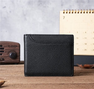 <span class=keywords><strong>Portefeuille</strong></span> pour <span class=keywords><strong>homme</strong></span> en cuir de vachette <span class=keywords><strong>gravé</strong></span> avec un logo personnalisé, design court et fin, porte-cartes - Product Image 5