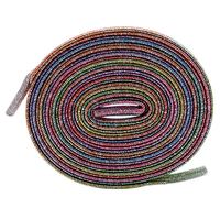 Lacets Weiou 6 mm colorés en fil métallique plat, lacets élastiques à transfert thermique, adaptés aux vêtements et aux chaussures de randonnée