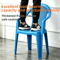 Chaise de salle à manger empilable en plastique pour l'extérieur, idéale pour les restaurants, les fêtes et les événements – Vente en gros à prix d'usine