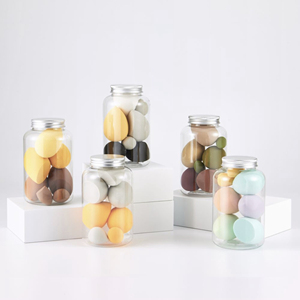 <span class=keywords><strong>Éponge</strong></span> extra douce non latex, récipient <span class=keywords><strong>pour</strong></span> mélanger le maquillage, 10 à 7 pièces, élimine les imperfections, très bon marché - Product Image 2