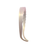 Serre-tête Sheyi OEM Modèle 022 en écaille de tortue, bandeau creux ondulé, texture haute qualité, en acétate, 14,5 cm, tendance