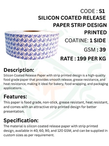 Custom Printed Food Grade Silicone Coated Non-Stick Heat Resistant Moisture Proof <b>Paper</b> <b>Roll</b> & Label Sticker for Packaging - Product Image 5