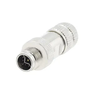 Kabel elektrisch IP67 Wasserdichter Stecker M12 Stecker Buchse Abgeschirmter Metall Kunststoff 8-poliger Stecker M12