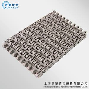 Hochwertiges <span class=keywords><strong>PL</strong></span> 1005 Flat Top Modular Belt Lebensmittel getränk Wärme schrumpf folien paket POM PP Nylon gürtel Edelstahl-Rollens tift - Product Image 3