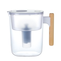 Filtres à eau pour pichets à eau potable de qualité supérieure, 10 tasses, 150 gallons, Tritan sans BPA, élimine le fluorure, le chlore, le plomb, NSF42 LFGB
